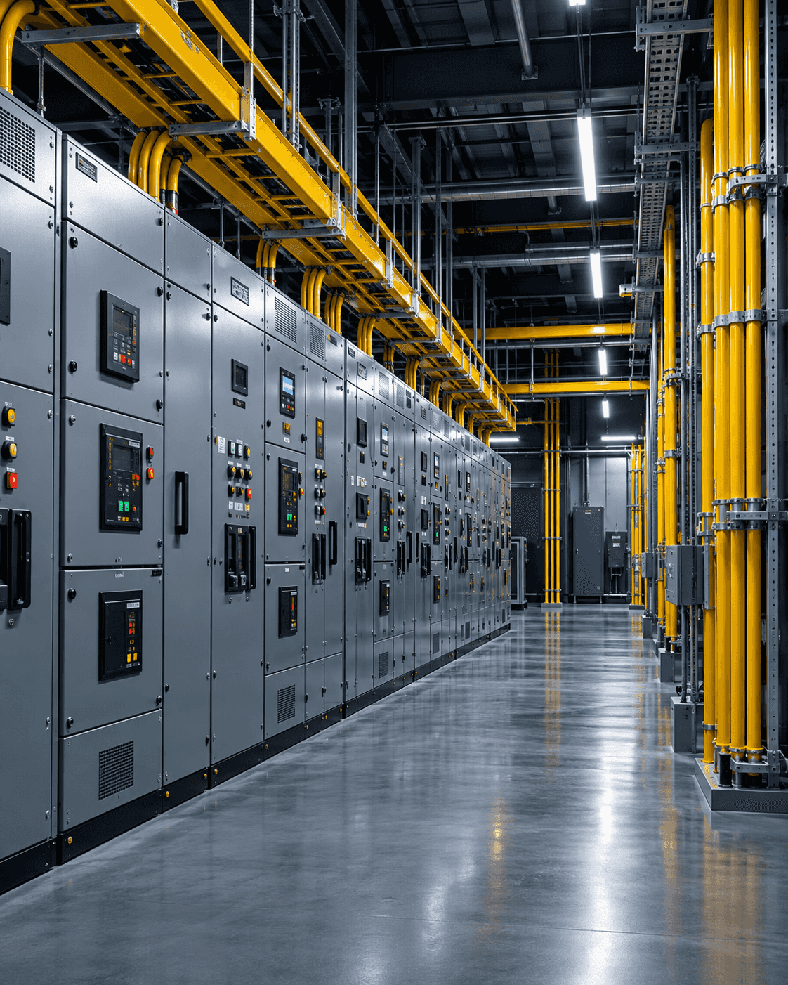Tableros eléctricos en cuarto eléctrico